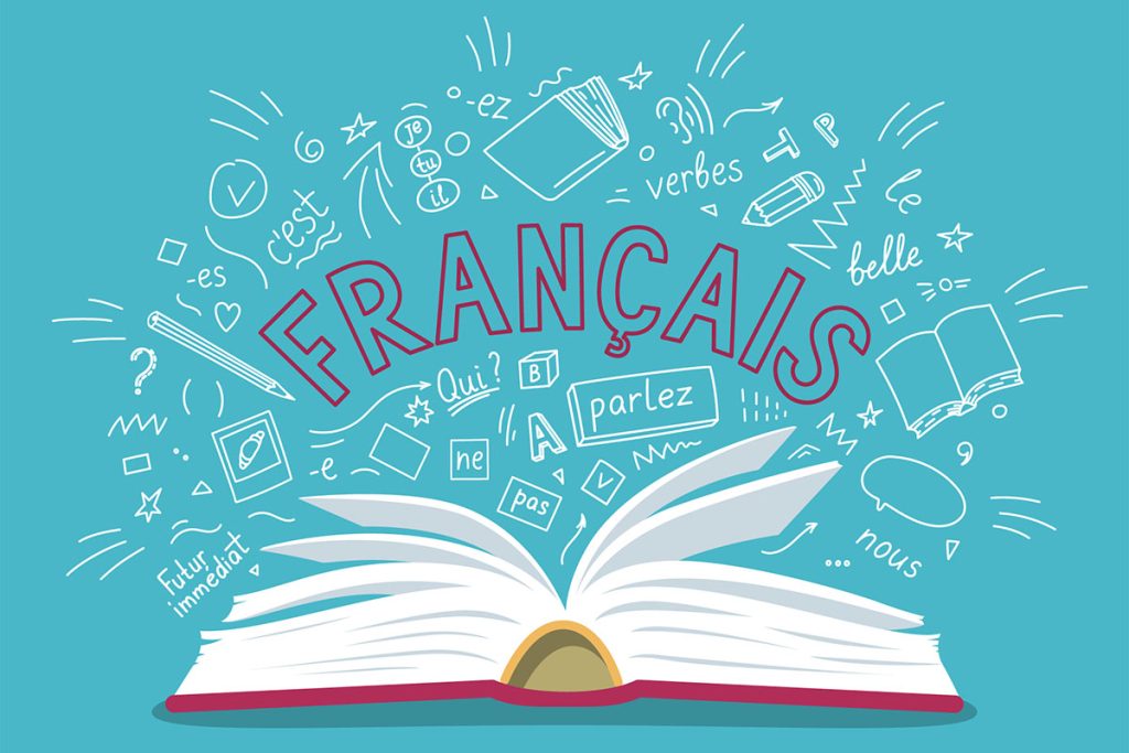 Image illustrant la langue et le livre français/français